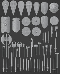 Action Figure – Fantasy Weapon Collection – 1:18, 1:12, 1:10, 1:6 Scales