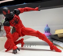 USA！ Mess Toys Symbiote Spider-Man 1/12 Action Figure Red Suit Spide Model Gifts