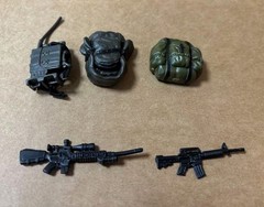 1:18 Expedition Team and Accessories Military Model soldier Jeep bridge set Gift