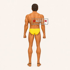 Custom Uncensored PHICEN 1/6 Beard 12″ Male Seamless Strong Muscular Figure Set