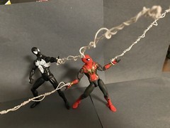 marvel legends spiderman custom spider web accessories