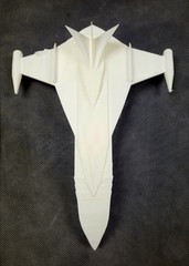 God Phoenix Starfighter Jet White 12 inches Display Prop & Fantasy 3D Printed