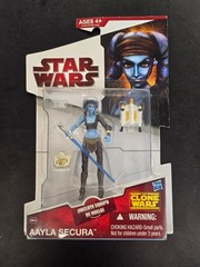 2009 Star Wars The Clone Wars 3.75” AAYLA SECURA Figure CW40 Hasbro New