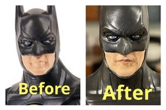 Flash Movie 12in Batman figure. Custom painted face.