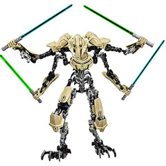 32cm Star General Grievous Action Figure with Lightsaber Building Blocks Toy
