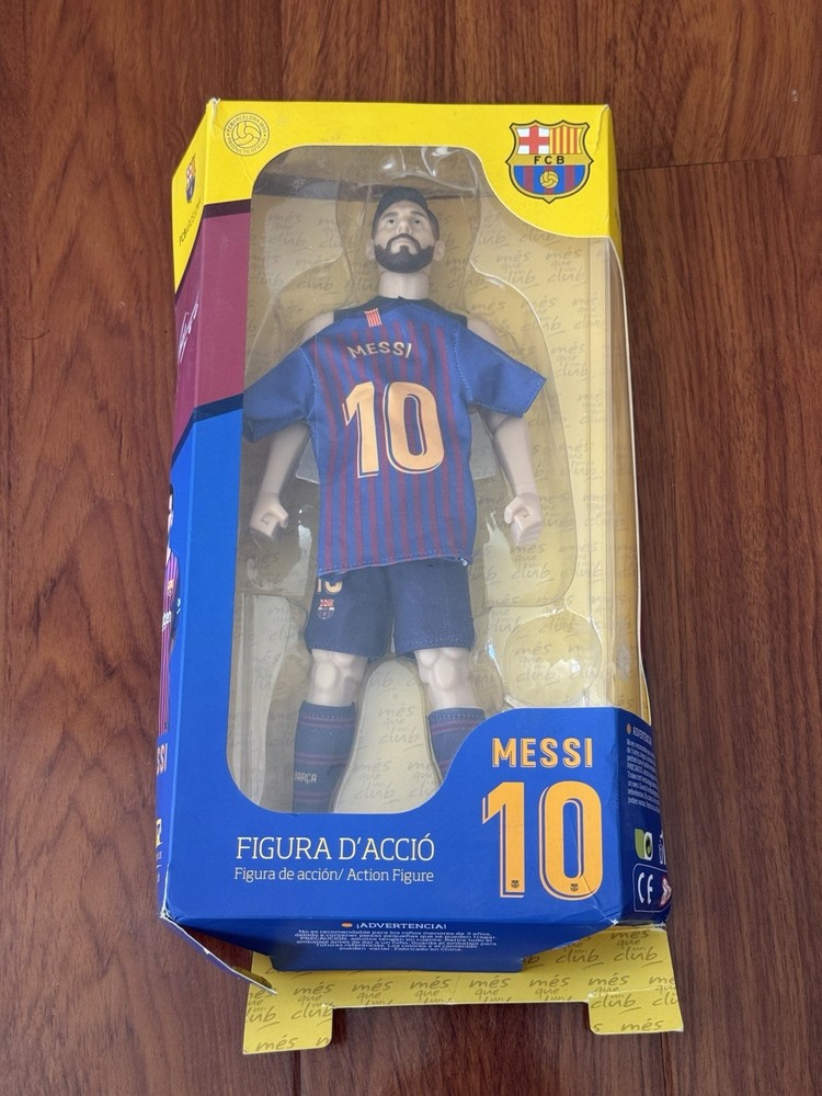 LIONEL MESSI #10 FC BARCELONA BANBO TOYS LARGE ACTION FIGURE OPEN BOX NEW