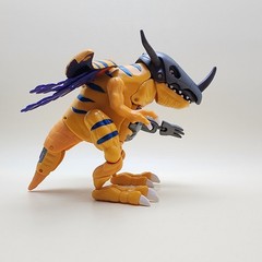 DIGIMON (Vintage 1999) METALGREYMON Greymon 6″ Digivolving [100% COMPLETE]