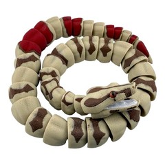 Fully Articulated Red-Tailed Boa Figurine – 28 Inch Flexi Snake, 3D Printed