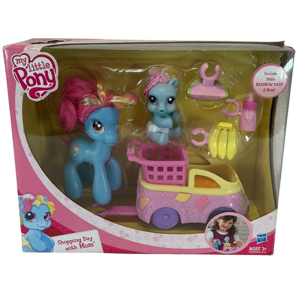 My Little Pony Shopping Day with Mom Rainbow Dash G3.5 Playset 2009 Hasbro NEW