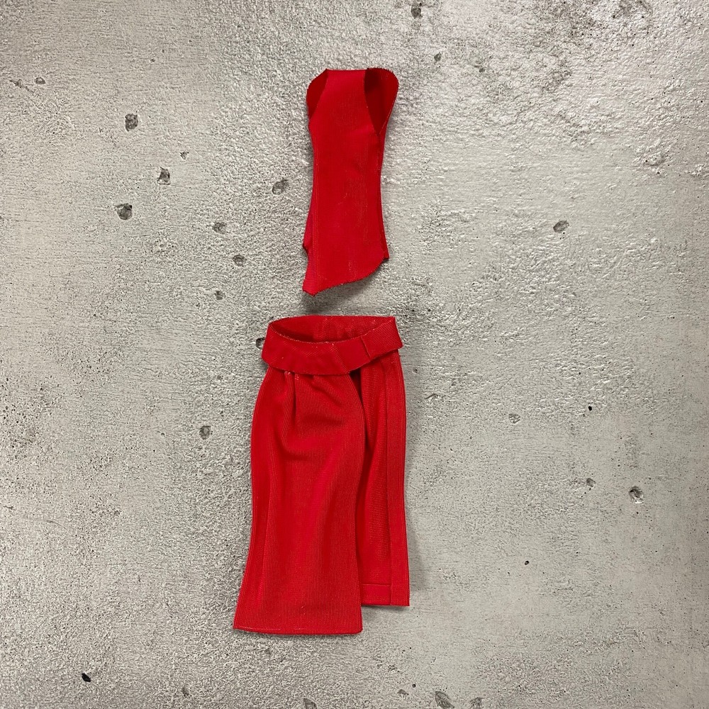 SU-DRE-ELE: Fabric red body suit & skirt for Marvel Legends Electra (No Figure)