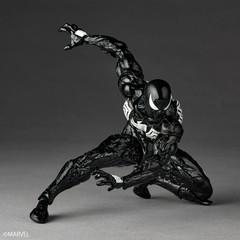 Kaiyodo Revoltech Amazing Yamaguchi Symbiote Spider-Man Black Action Figure New