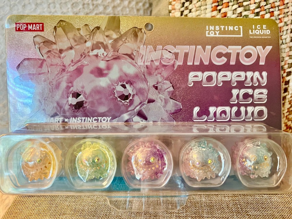 New Factory Sealed INSTINCTOY POPPIN ICE LIQUID Multicolor Glitter Mini Set/5Pcs