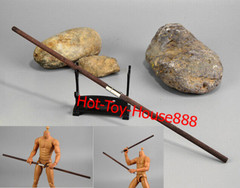1/6 Chinese Kung Fu Shaolin Staff Nunchaku Three-section Cudgel 12” Figure Body