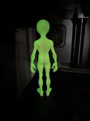 Area 51 Green Alien Action Figure! New Species! 5” Glow In The Dark Version!