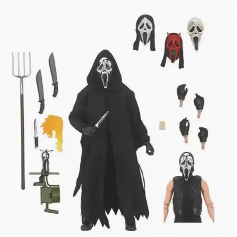 Ghost Face Ultimate Inferno Scream w/Weapons 7″ Horror Moive Action Figure Toys