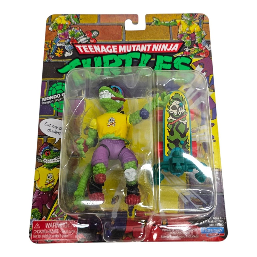 Playmates Toys Toy Figure Mondo Gecko Sewer Skateboard TMNT New