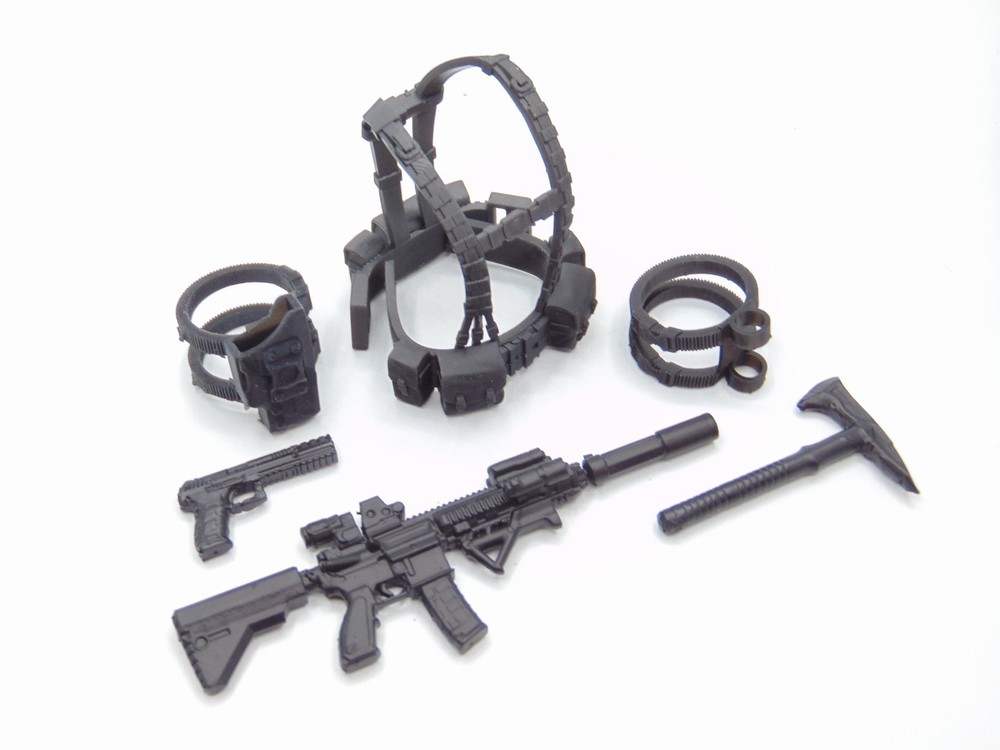 Custom 1:12 Load-Out Weapons and Accessory Set for 6″ GI JOE Classified Figures