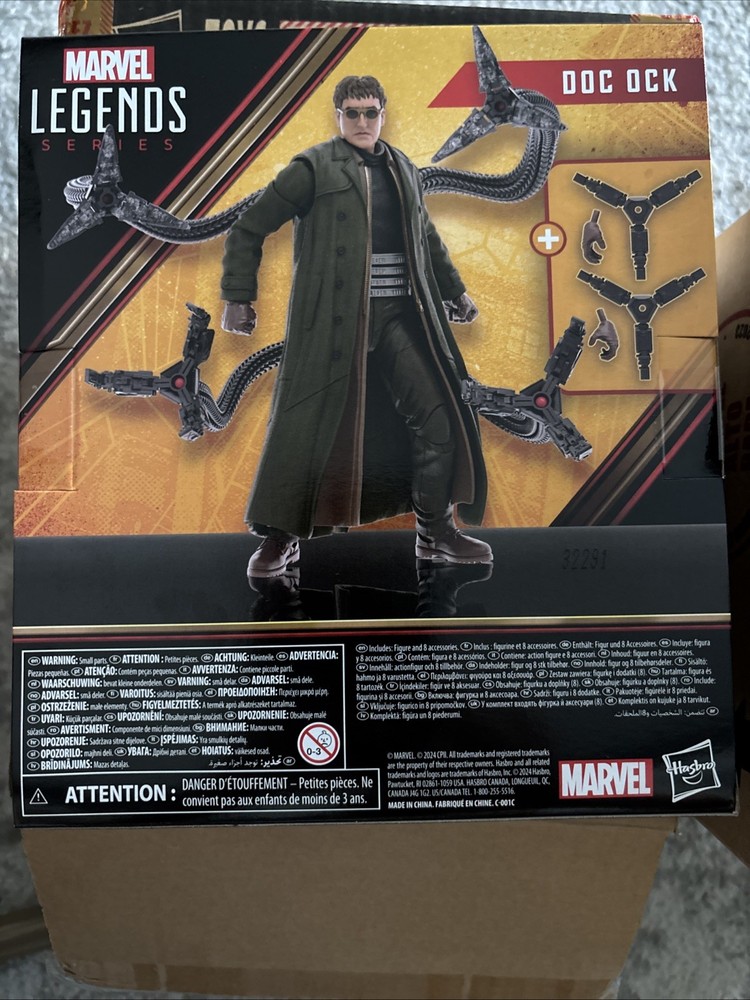 Factory Sealed Marvel Legends Series Doc Ock 6” Spider-Man 2 No Way Home Deluxe