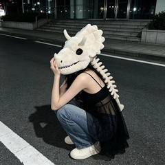 Dinosaur Skeleton Plush Hat •Brand New•