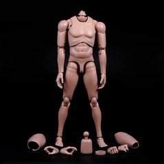 MX02-A 1/6 Male Body Europe Skin Flexible Joint with Neck For 12” Head Sculpt