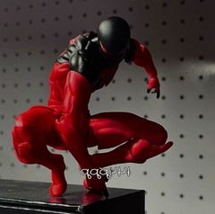 USA！ Mess Toys Symbiote Spider-Man 1/12 Action Figure Red Suit Spide Model Gifts