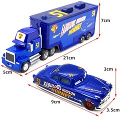 Disney Pixar Cars Lightning McQueen Mack Hauler Truck & Car Set Model Toys Gifts