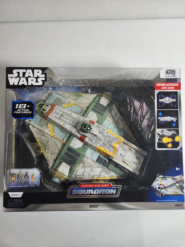 Star Wars Rebels Series 3 Micro Galaxy Squadron Ghost #0131 18+ Features New