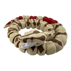 Fully Articulated Red-Tailed Boa Figurine – 28 Inch Flexi Snake, 3D Printed