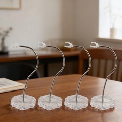 8PCS Action Figure Stand with Adjustable Metal Support Arm, Action Figure Clear