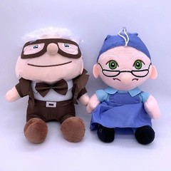 2pcs Up Movie Carl Ellie Plush Toy Set 14cm 20cm Soft Stuffed Dolls Gift USA