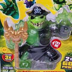 Heroes of Goo Jit Zu Cursed Goo Sea ROCK JAW FIGURE ultra rare squishy pirate