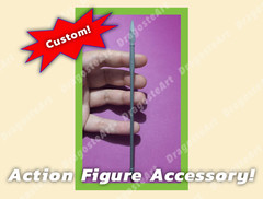 Custom Action Figure Display Accessory Scifi Spear Warrior Weapon 1/12 UNPAINTED