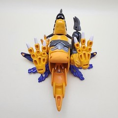 DIGIMON (Vintage 1999) METALGREYMON Greymon 6″ Digivolving [100% COMPLETE]