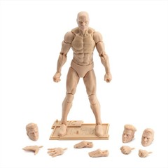 EPIC H.A.C.K.S. Blank Male Champagne Beige 6″ Scale Premium Action Figure
