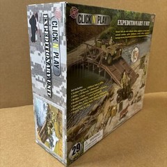1:18 Expedition Team and Accessories Military Model soldier Jeep bridge set Gift