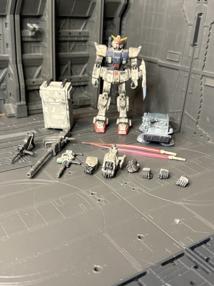Bandai Mobile Suit 08th Battle Scarred RX79 RX-79 Gundam Type Action Figure MSIA