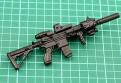 1:6 Scale Model Assembly Assault rifle Gun 4D HK416 Fit For 12″ US SELLER~