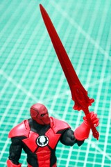 Custom Resin Red Lantern Corp Long Sword constuct for 6in. figure