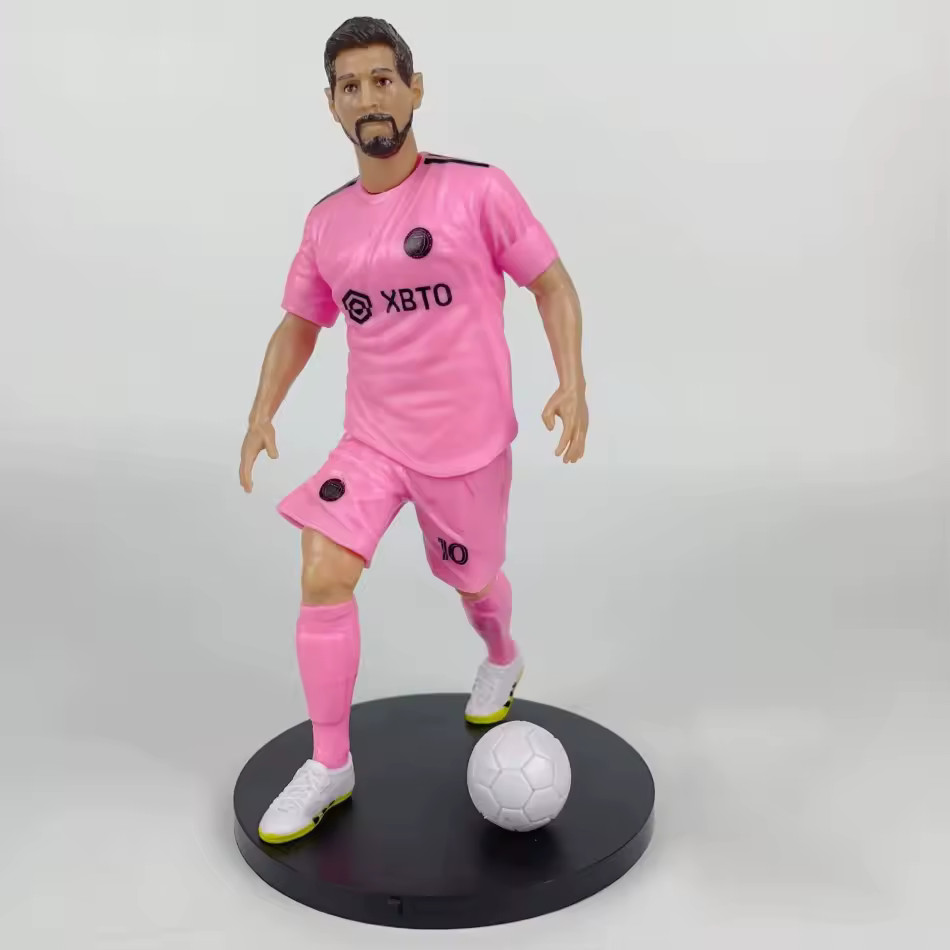 Lionel Messi Argentina Action Figure Soccer Star Football Model Doll Statue 18cm
