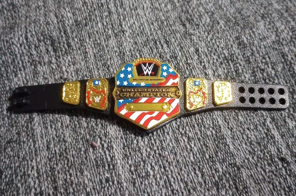 Mattel Elite WWE United States Championship Title Belt Shiny US Flag Ultimate