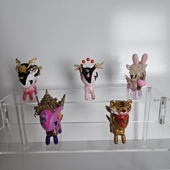 Lot Of 5 Tokidoki Unicornos Figures Thai Princess, Tiger, Cherry Blossom, Bunny
