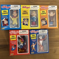 Rare & VTG 1998 Kellogg’s Cereal Celebrities Vinyl 5 Figures Set Sealed New