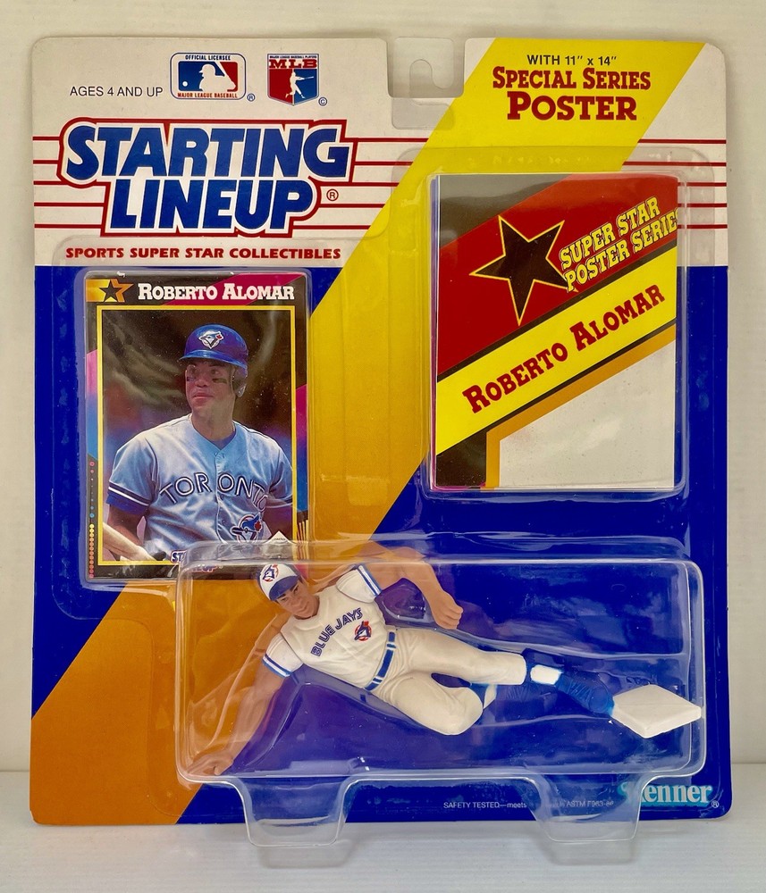 MLB Starting Lineup Figure Toronto Blue Jays Roberto Alomar 1992 Baseball Card