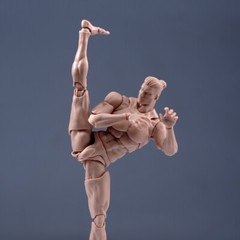 US Romankey 1/12 Male Action Figure Body 6″ Pale Skin Joint Soldier Model w/Head