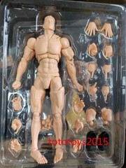 US Romankey 1/12 Yellow Super Flexible Man Body Male 6”Joint Figure Doll Toy