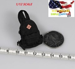 1/12 Scale school black backpack For 6” Mezco ANT Figure MixMax Marvel ❶USA❶