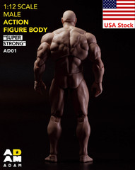 MUFF TOYS ADAM 1/12 Male Super Strong Muscle Flexible Joint Body 6″Action Figure