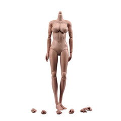 1/6 Suntan Skin Female Body Flexible Large Bust Action Figure Model Doll Body