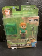 Minecraft Overworld Alex Fully Articulated Series 3 4pc Figure Set