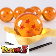 New Dragon Ball Z Stars Crystal Glass Ball 7pcs with Gift Box LARGE 76MM